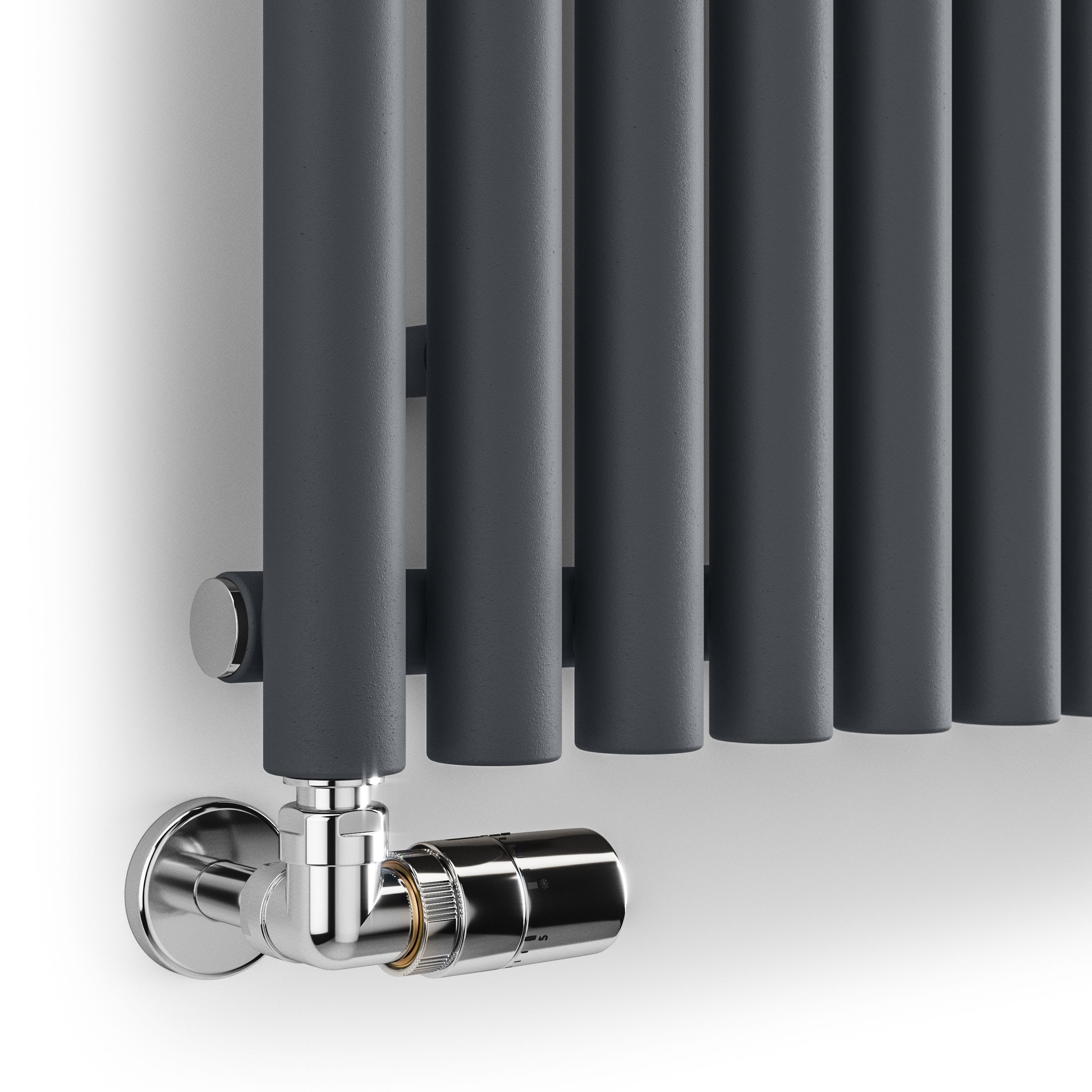 Terma Rolo Room Dark Grey Electric Horizontal or vertical Designer 3028BTU Radiator, (W)590mm x (H)1200mm