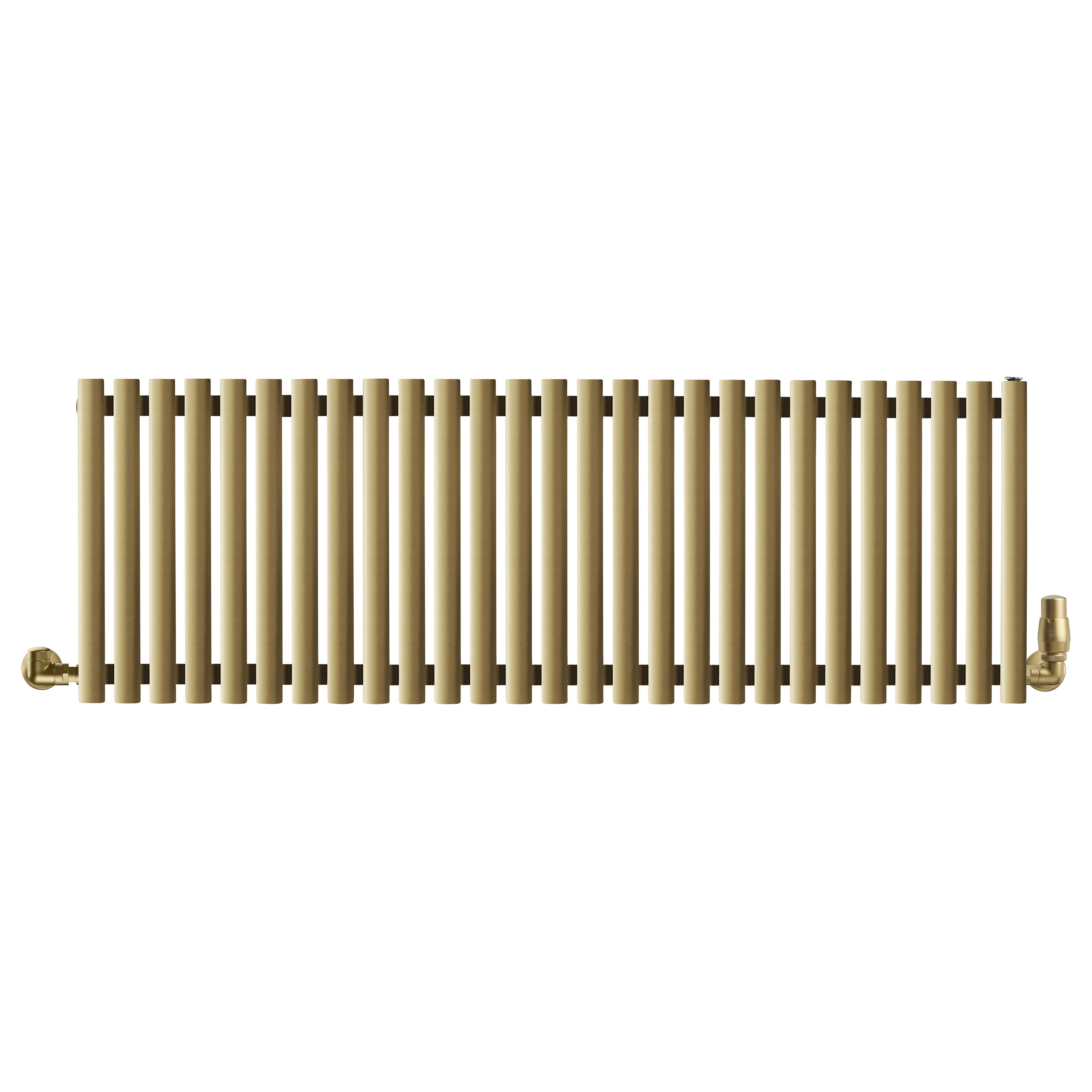 Terma Rolo Room Gold Hydronic Horizontal Designer 3399BTU Radiator, (W)1470mm x (H)500mm