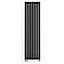 Terma Rolo Room Matt black Horizontal or vertical Designer Radiator, (W)480mm x (H)1800mm