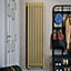 Terma Rolo Room Matt brass Horizontal or vertical Designer Radiator, (W)480mm x (H)1800mm