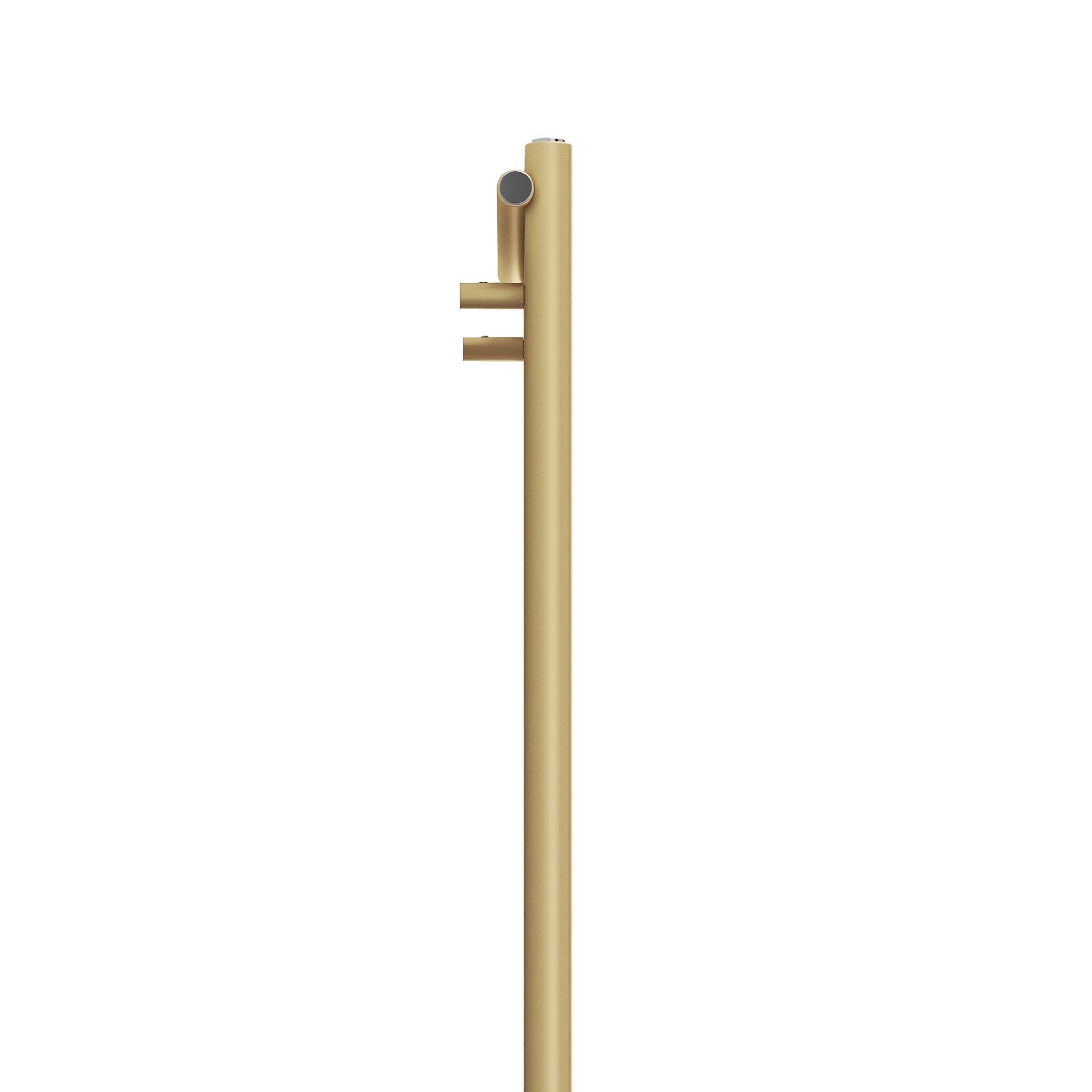 Terma Rolo Room Matt brass Horizontal or vertical Designer Radiator, (W)480mm x (H)1800mm