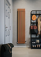 Terma Rolo Room Matt copper Horizontal or vertical Designer Radiator, (W)370mm x (H)1800mm