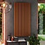 Terma Rolo Room Matt copper Horizontal or vertical Designer Radiator, (W)590mm x (H)1200mm
