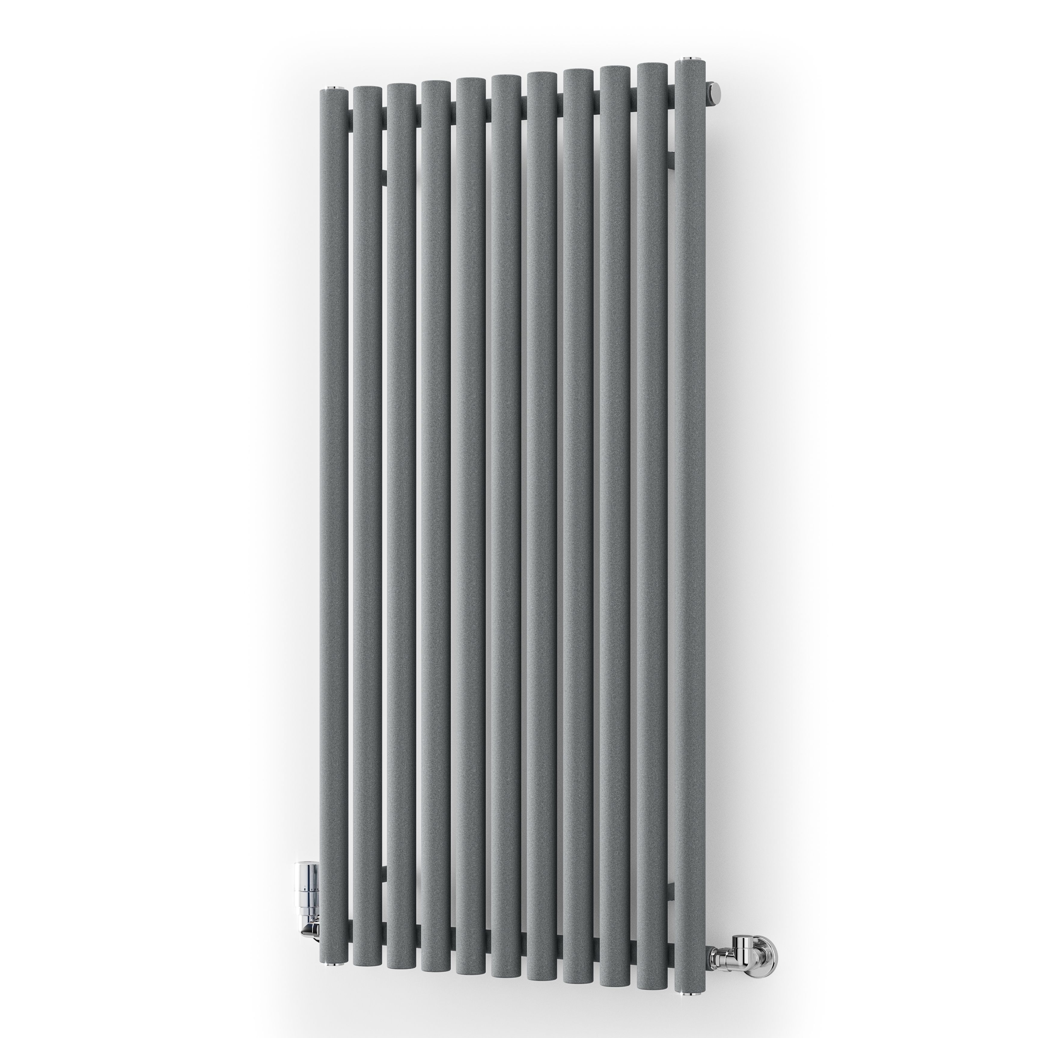 Terma Rolo Room Matt light grey Horizontal or vertical Designer Radiator, (W)590mm x (H)1200mm