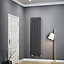 Terma Rolo Room Modern grey Horizontal or vertical Designer Radiator, (W)480mm x (H)1800mm