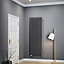 Terma Rolo Room Modern grey Horizontal or vertical Designer Radiator, (W)590mm x (H)1800mm