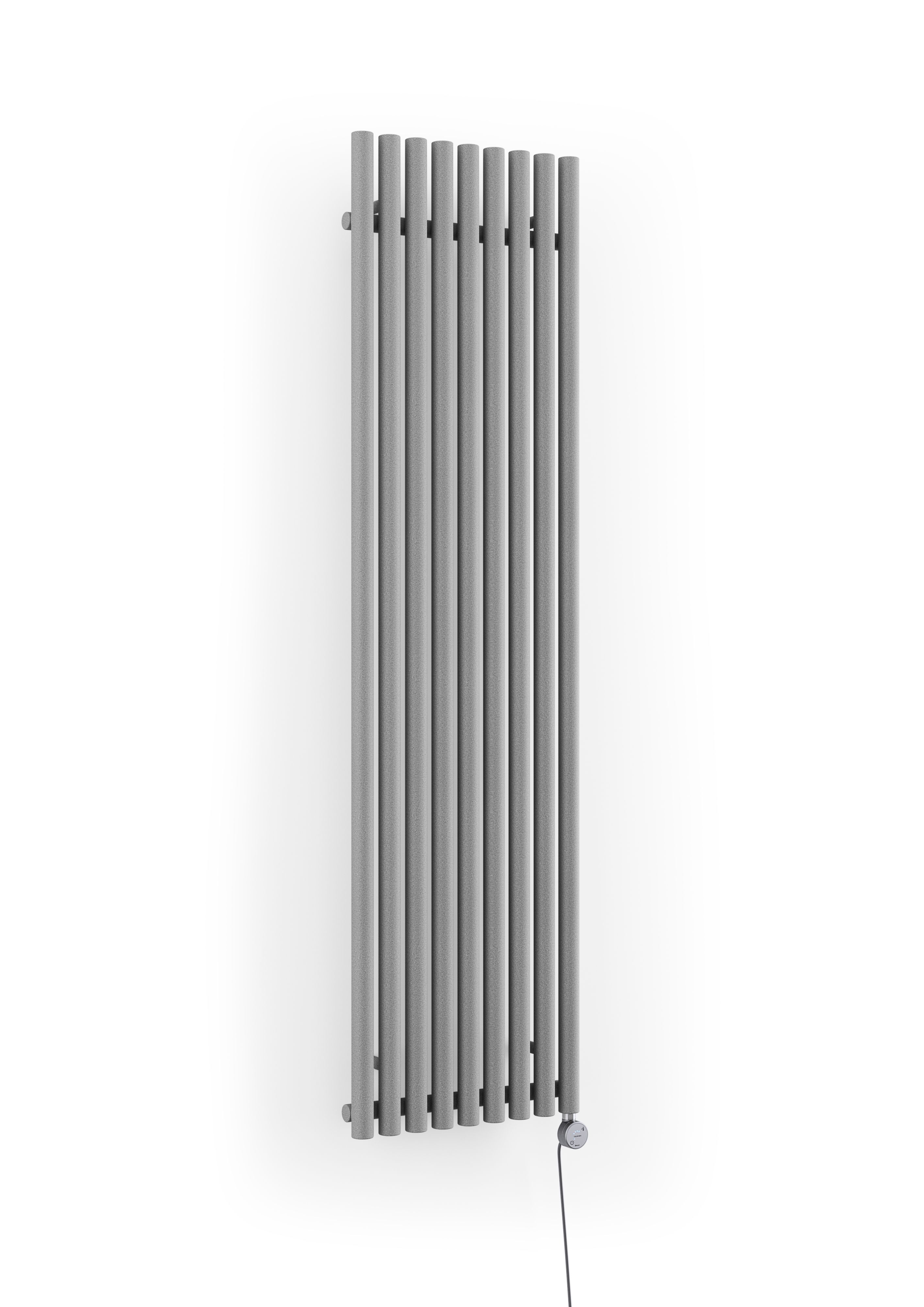 Terma Rolo room Salt n pepper Vertical Electric designer Radiator, (W)480mm x (H)1800mm