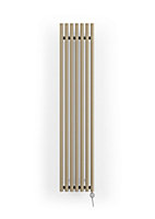 Terma Rolo room Vertical Electric designer Radiator, Quartz mocha (W)370mm (H)1800mm