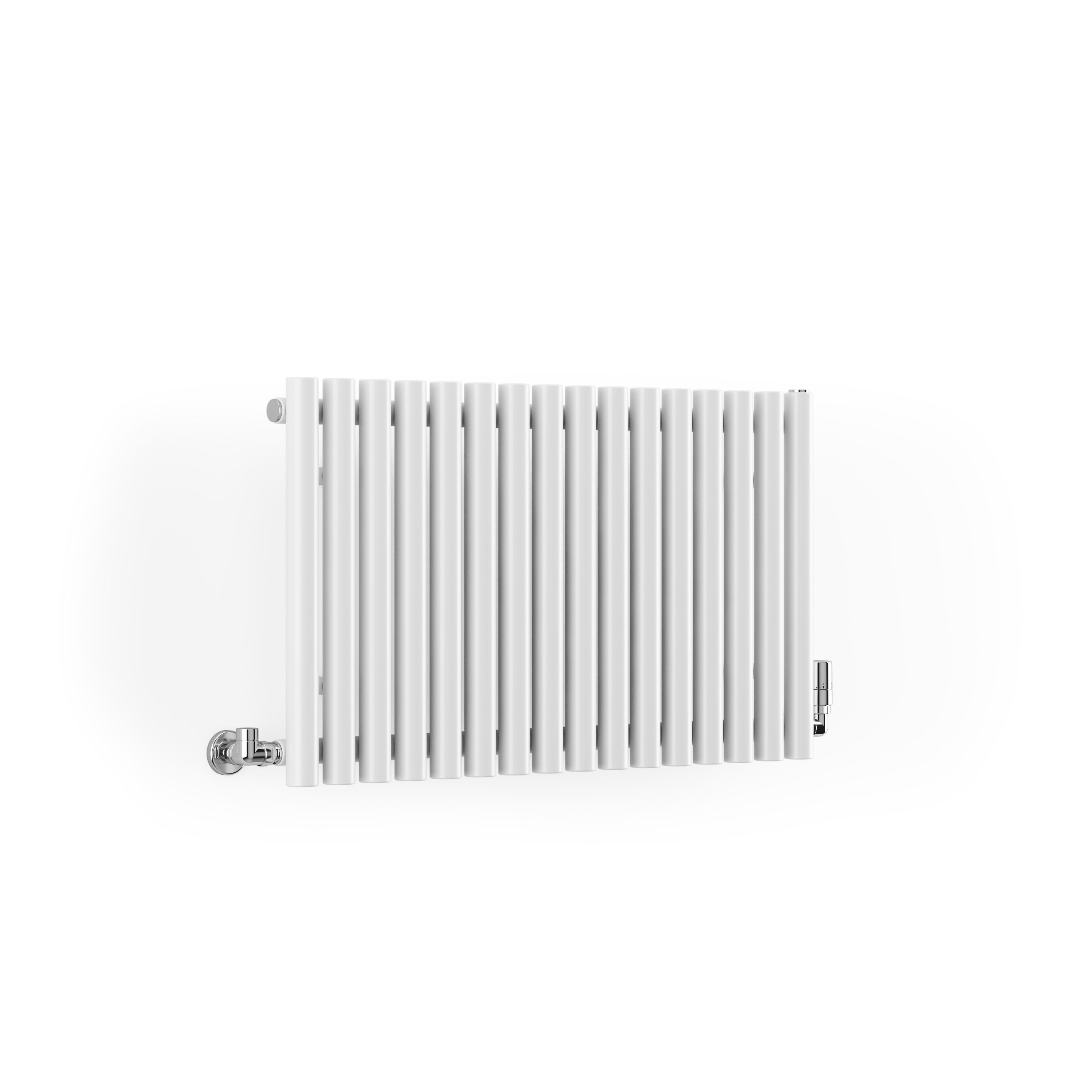 Terma Rolo Room WGROR050086 K916UZ01 White Horizontal Designer 2015BTU Radiator, (W)865mm x (H)500mm