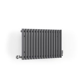 Terma Rolo Room WGROR050086 KDGRUZ01 Grey Horizontal Designer Radiator, (W)865mm x (H)500mm