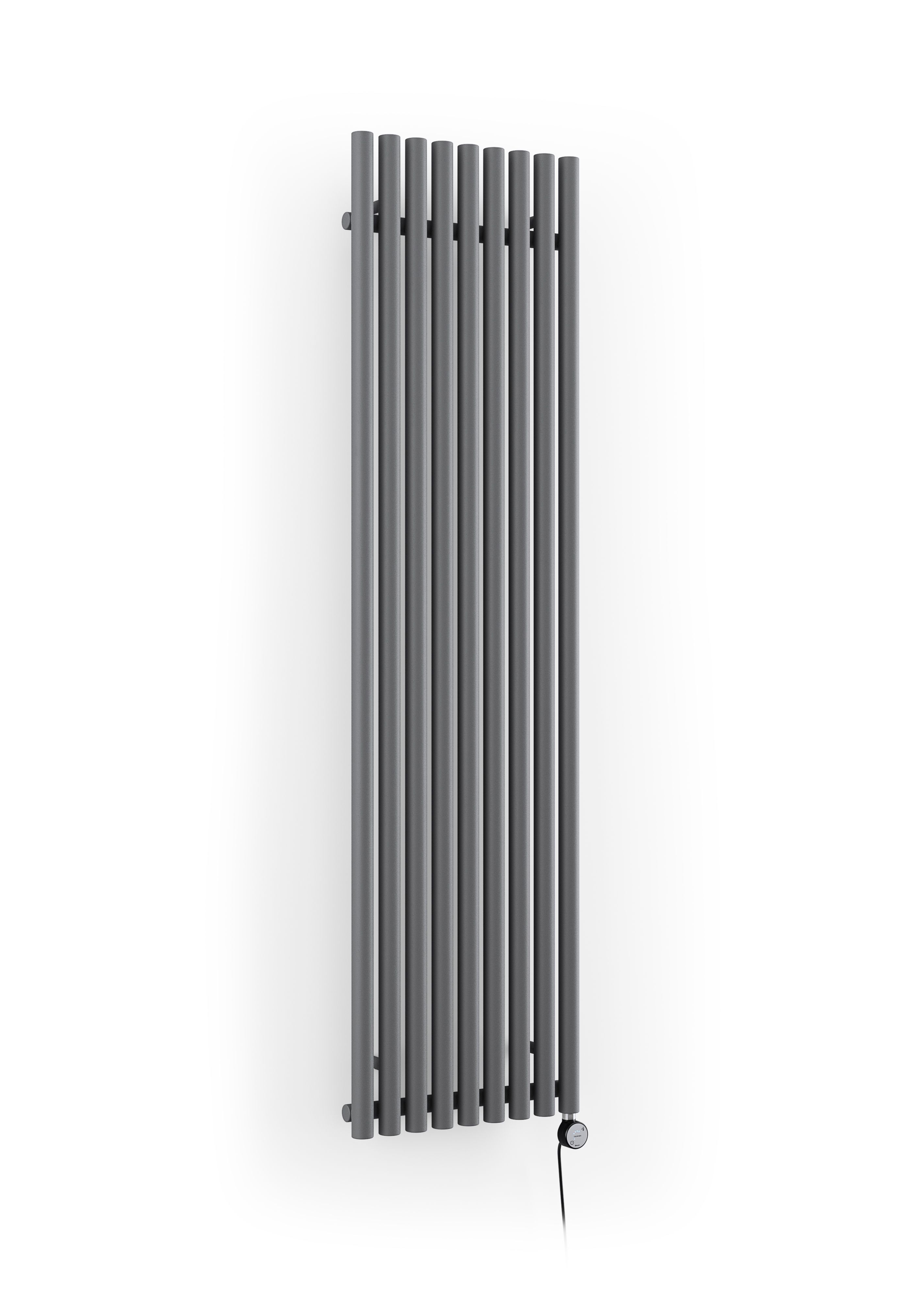 Terma Rolo Room WLROR180048 SDGRESMOBP01 Grey Vertical Electric designer Radiator, (W)480mm x (H)1800mm