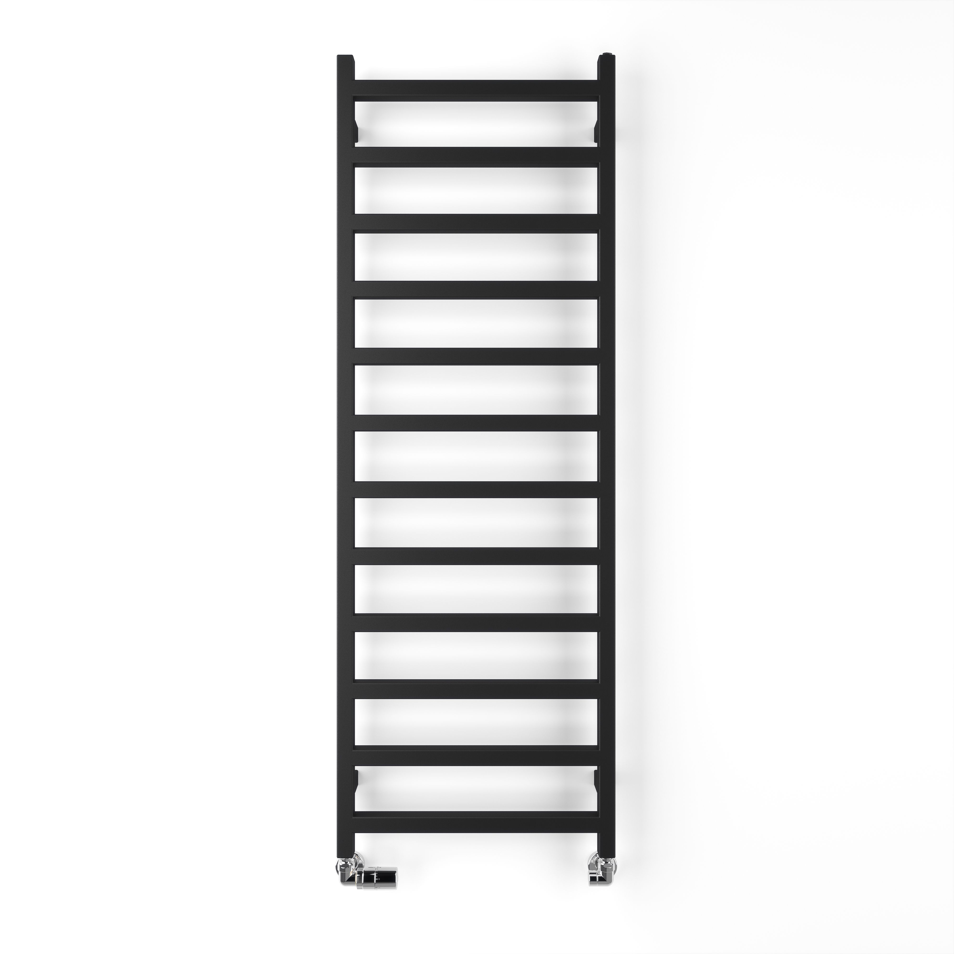 Terma Simple Black Flat Towel warmer (W)500mm x (H)1440mm