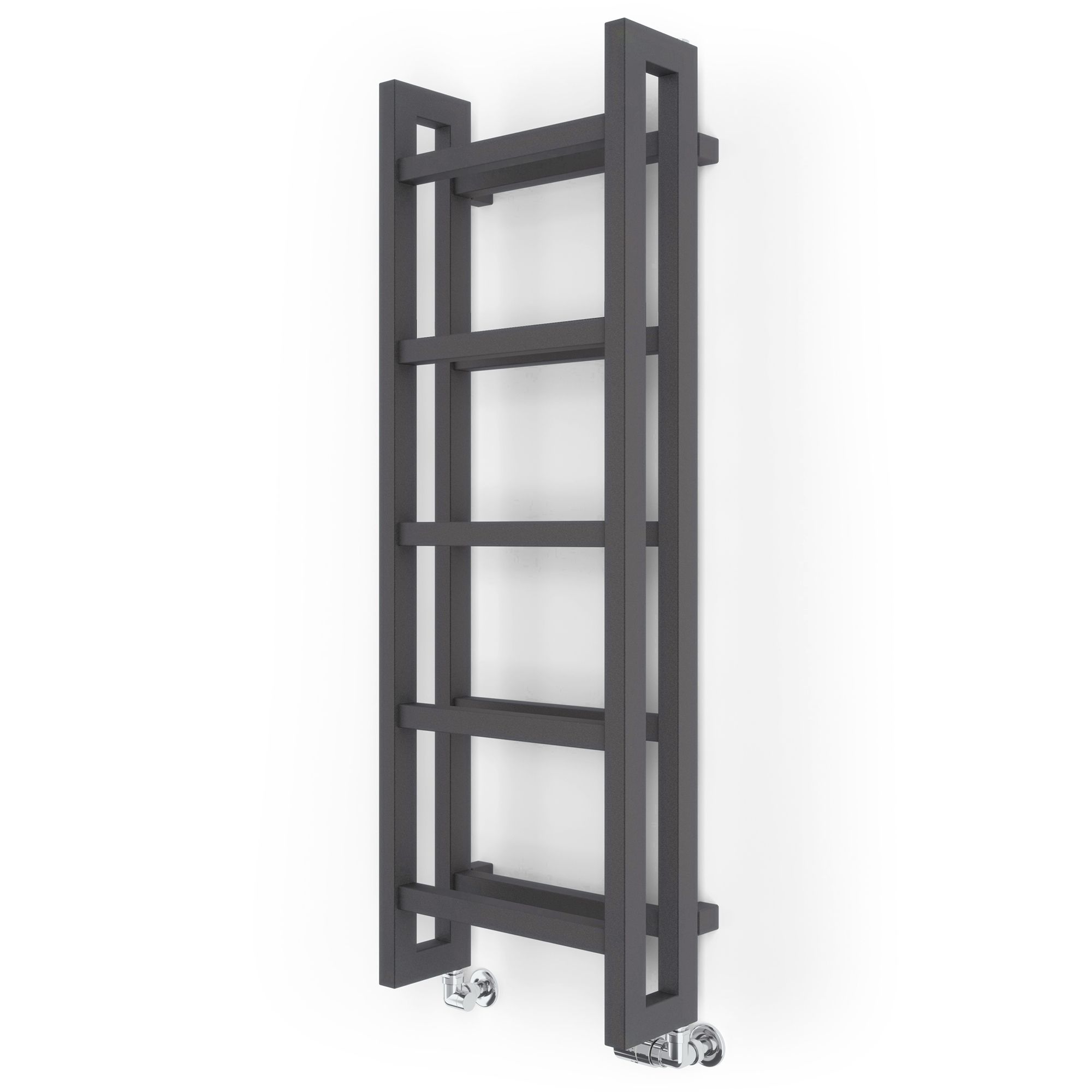 Terma Stand Grey Flat Towel warmer (W)400mm x (H)1150mm