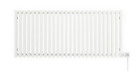 Terma Triga Horizontal Designer Radiator, Sea salt white (W)1280mm (H)560mm