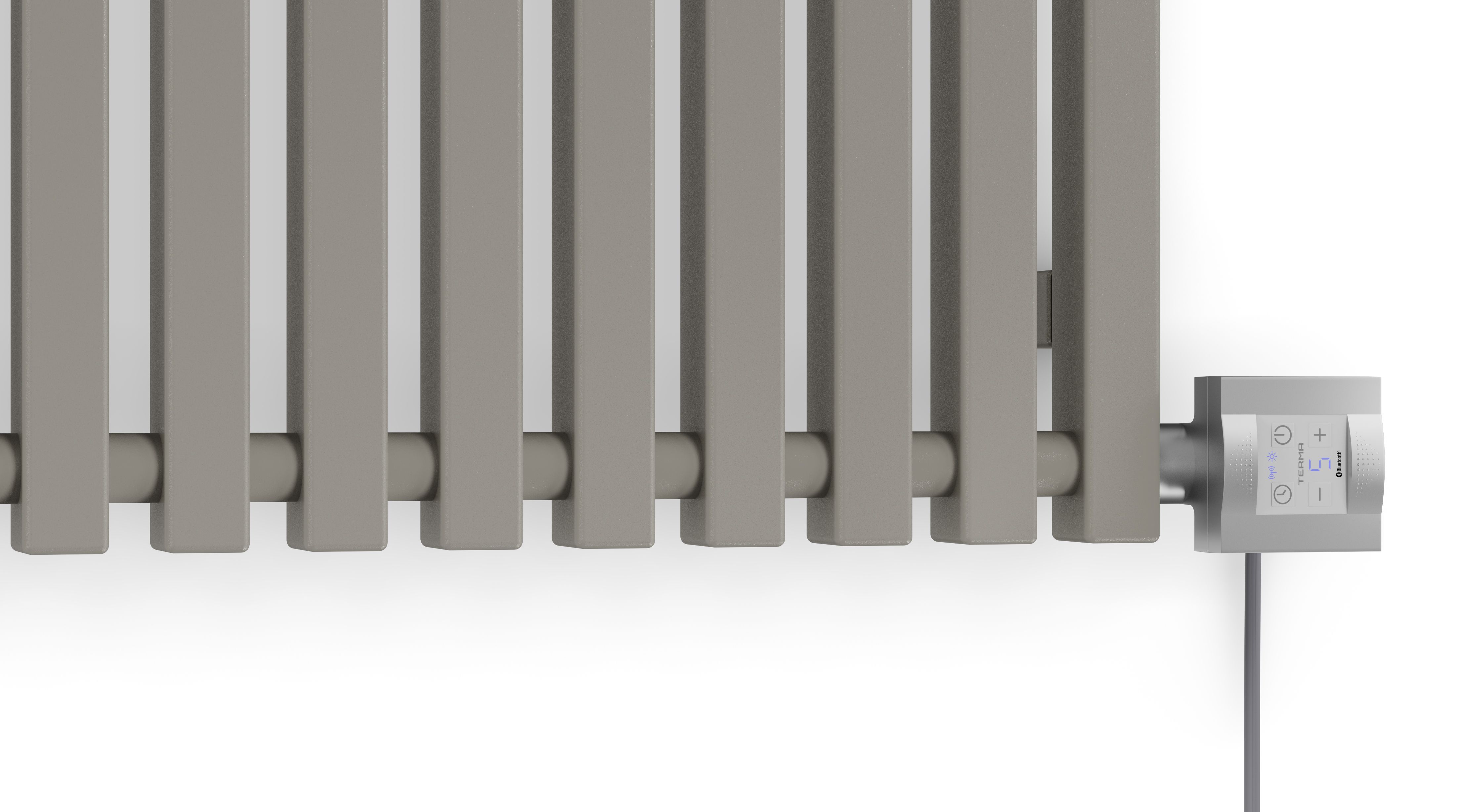 Terma Triga Metallic stone Horizontal Designer Radiator, (W)1280mm x (H ...