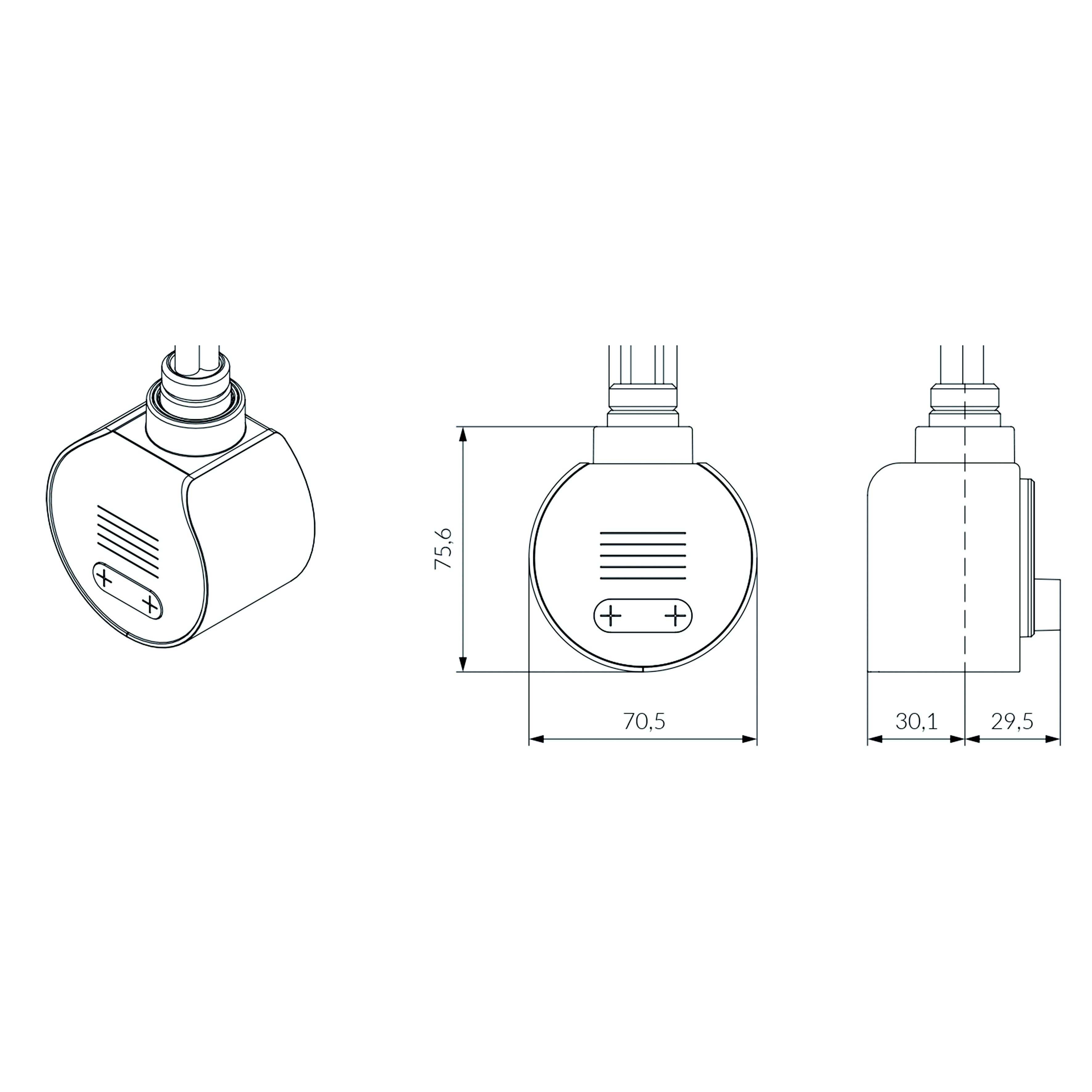 Terma Veo Wi-Fi Bottle Green Digital Heating element controller