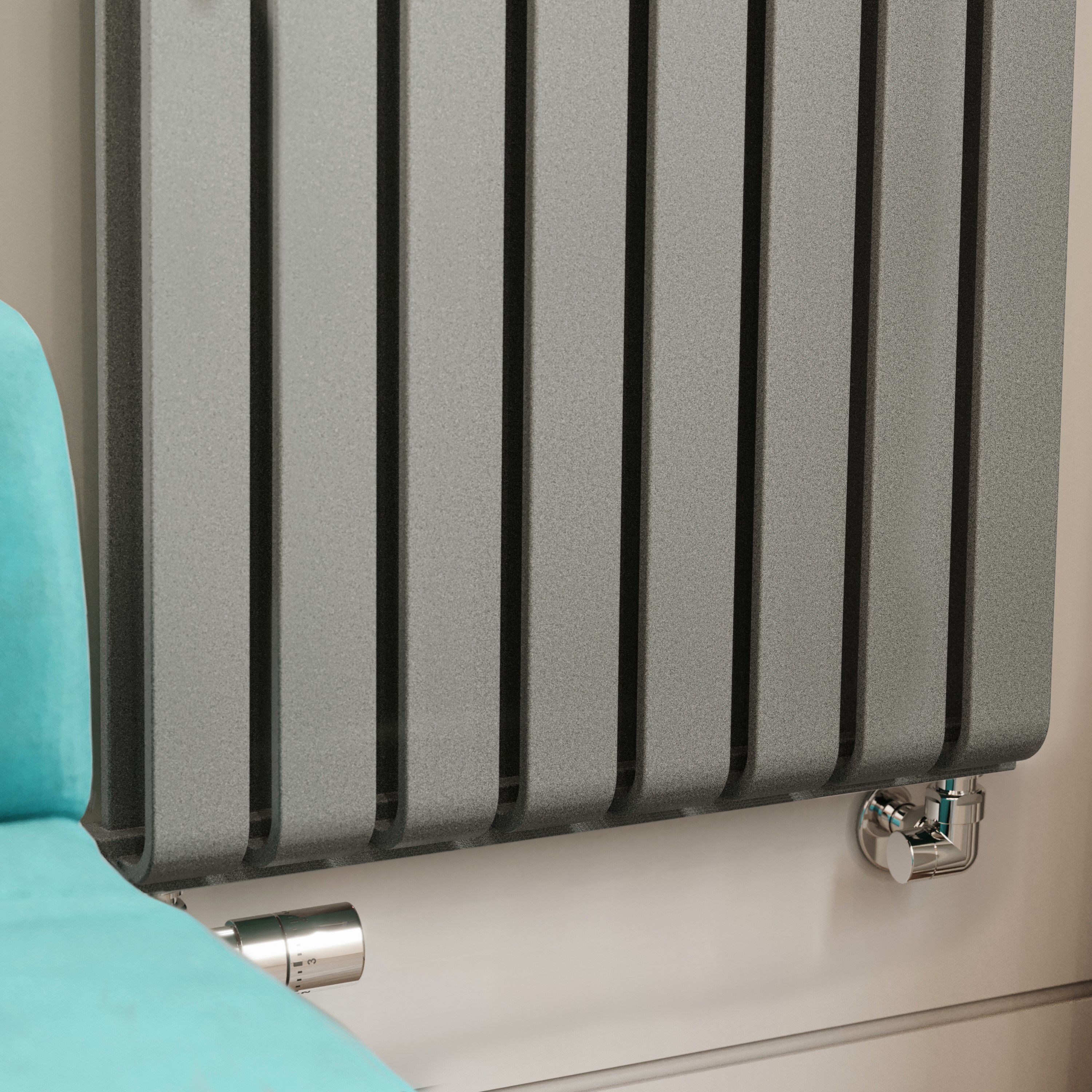 Terma Warp Room Salt n Pepper Hydronic Vertical Designer 5163BTU ...