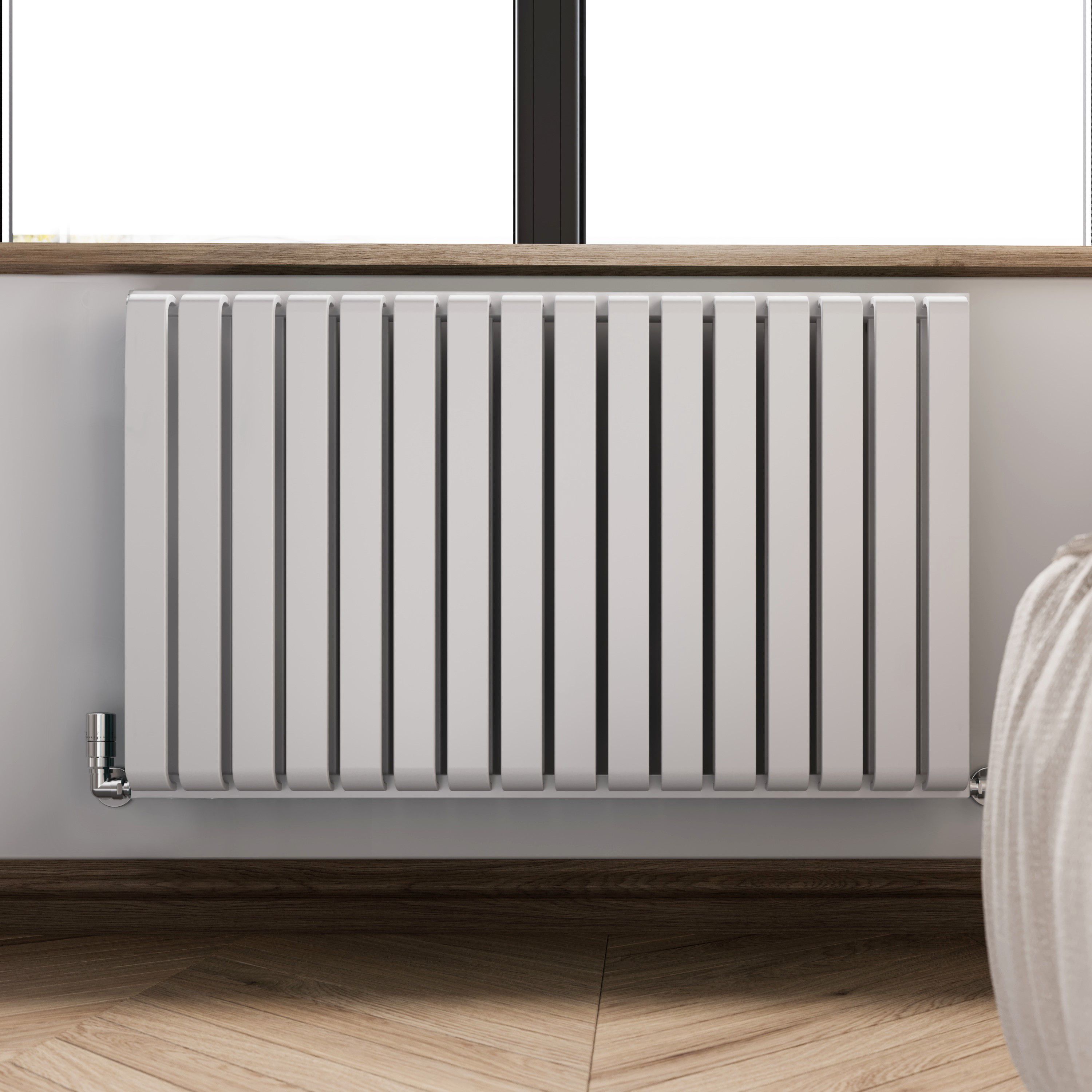 Terma Warp Room Soft White Hydronic Horizontal Designer 3945BTU ...