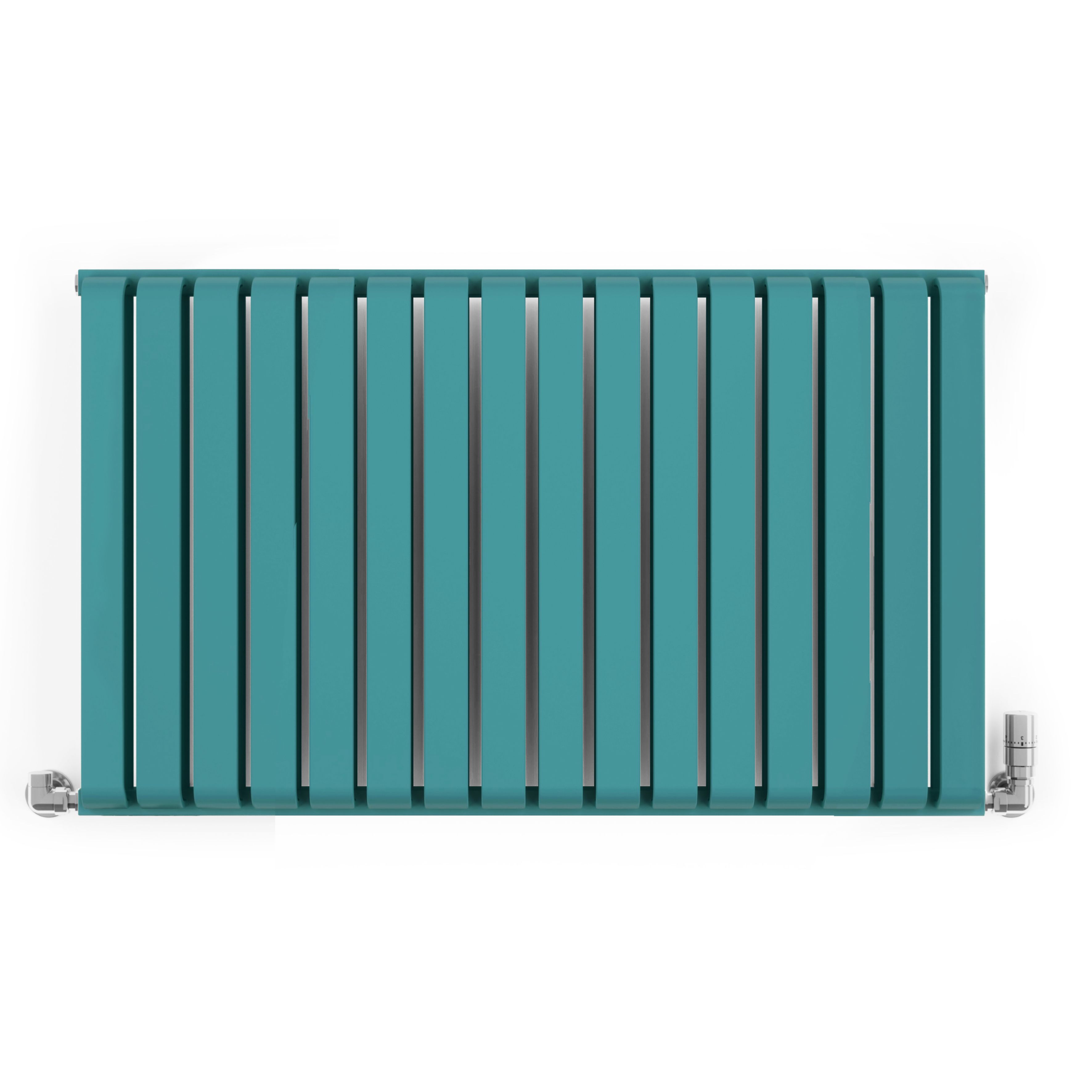 Terma Warp Room Teal Hydronic Horizontal Designer 3945BTU Radiator, (W)1045mm x (H)630mm