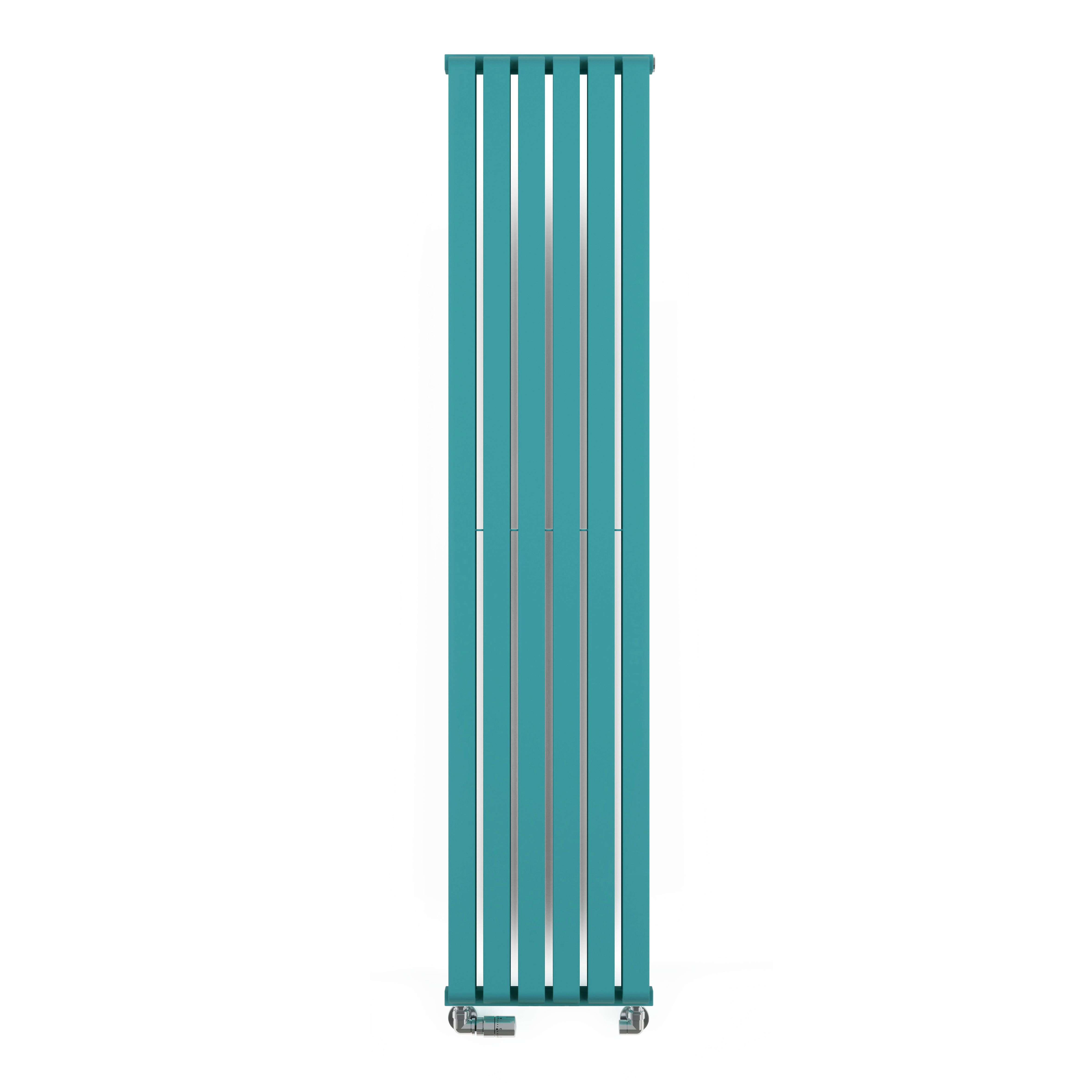 Terma Warp Room Teal Hydronic Vertical Designer 3870BTU Radiator, (W ...