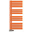 Terma Warp S T-Rail Orange Flat Towel warmer (W)500mm x (H)1110mm