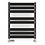 Terma Warp T Bold Black Flat Towel warmer (W)500mm x (H)655mm