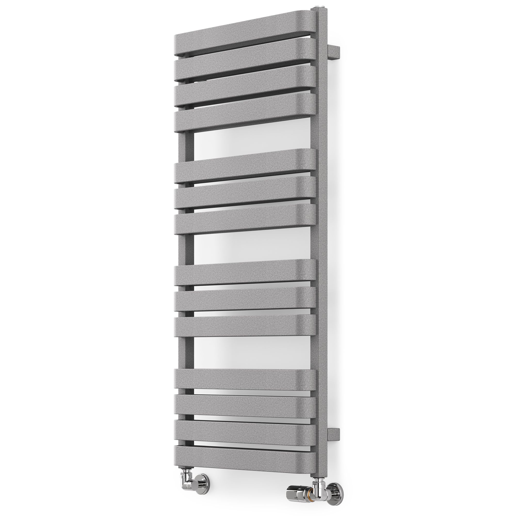 Terma Warp T Bold Grey Electric & gas Flat Towel warmer (W)500mm x (H)1110mm