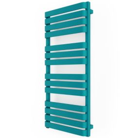 Terma Warp T One Electric Teal Flat Towel warmer (W)500mm x (H)1110mm