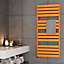 Terma Warp T One Orange Electric Flat Towel warmer (W)500mm x (H)1110mm