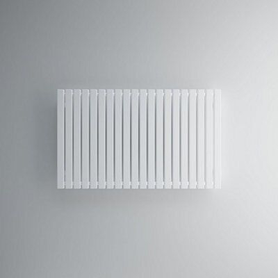 Terma Winchester Matt soft white Horizontal Designer Radiator, (W)990mm x (H)600mm