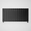 Terma Winchester Metallic black Horizontal Designer Radiator, (W)1190mm x (H)600mm