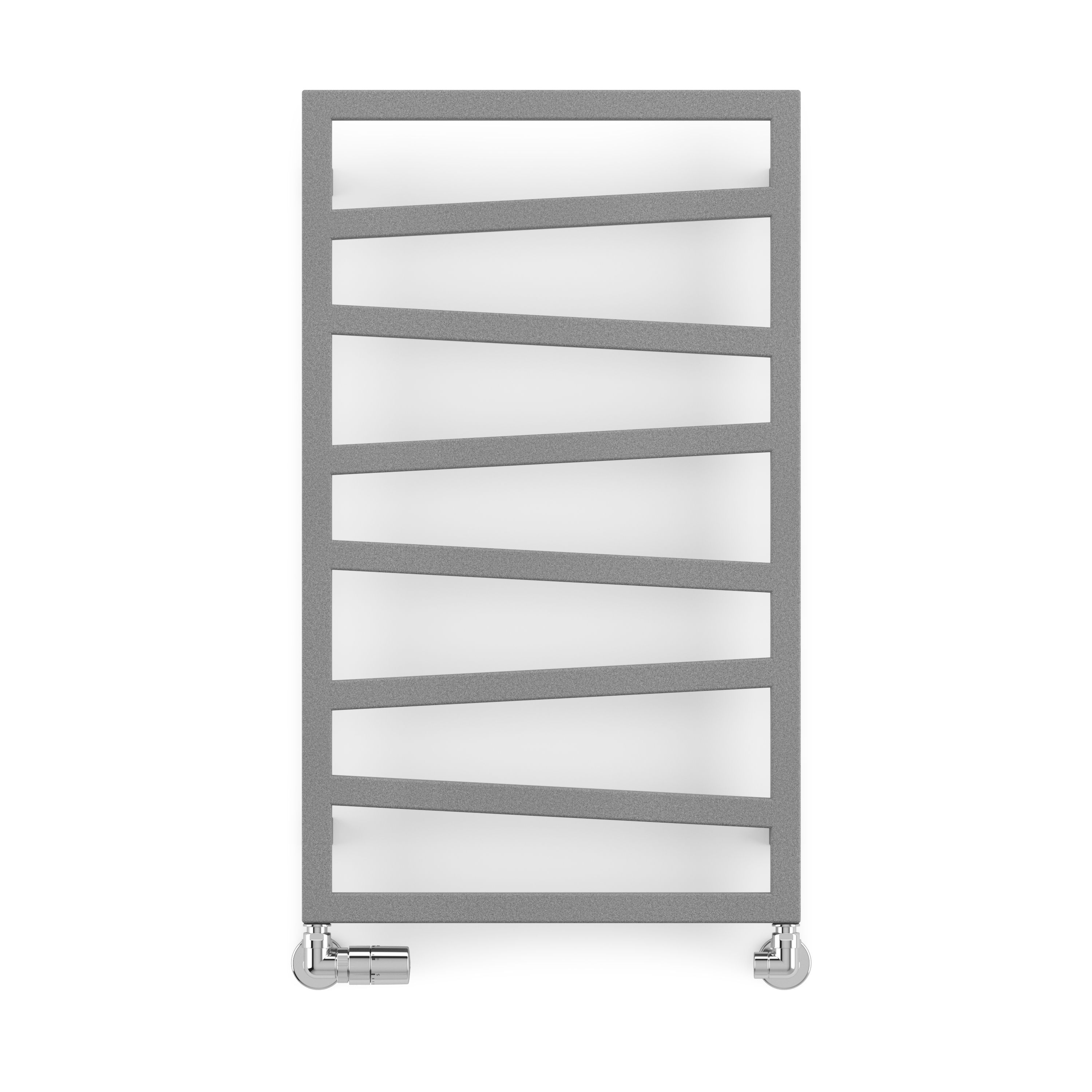 Terma Zig-Zag Grey Flat Towel warmer (W)500mm x (H)835mm