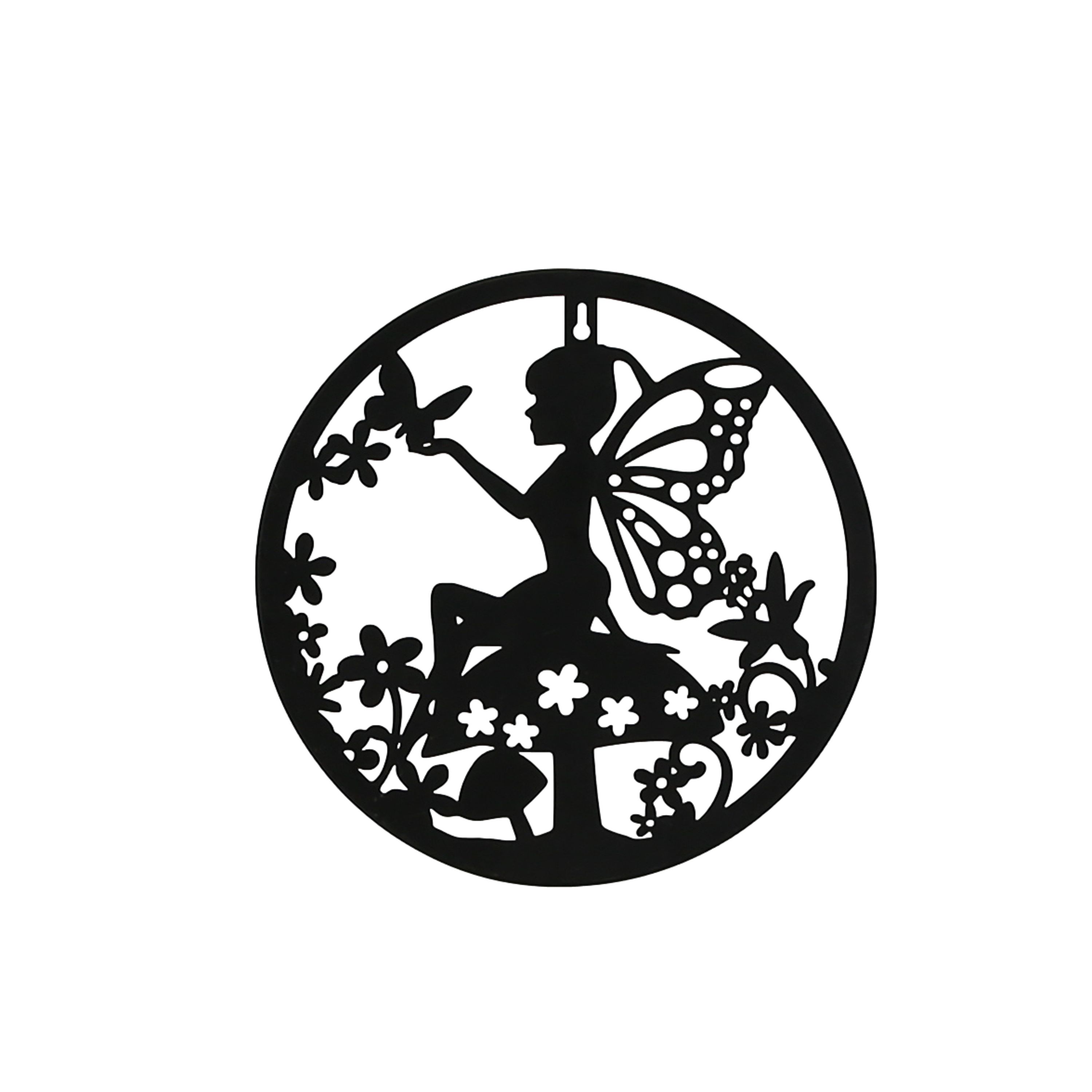 Terrastyle Black Metal Fairy Garden ornament (H)0.05cm