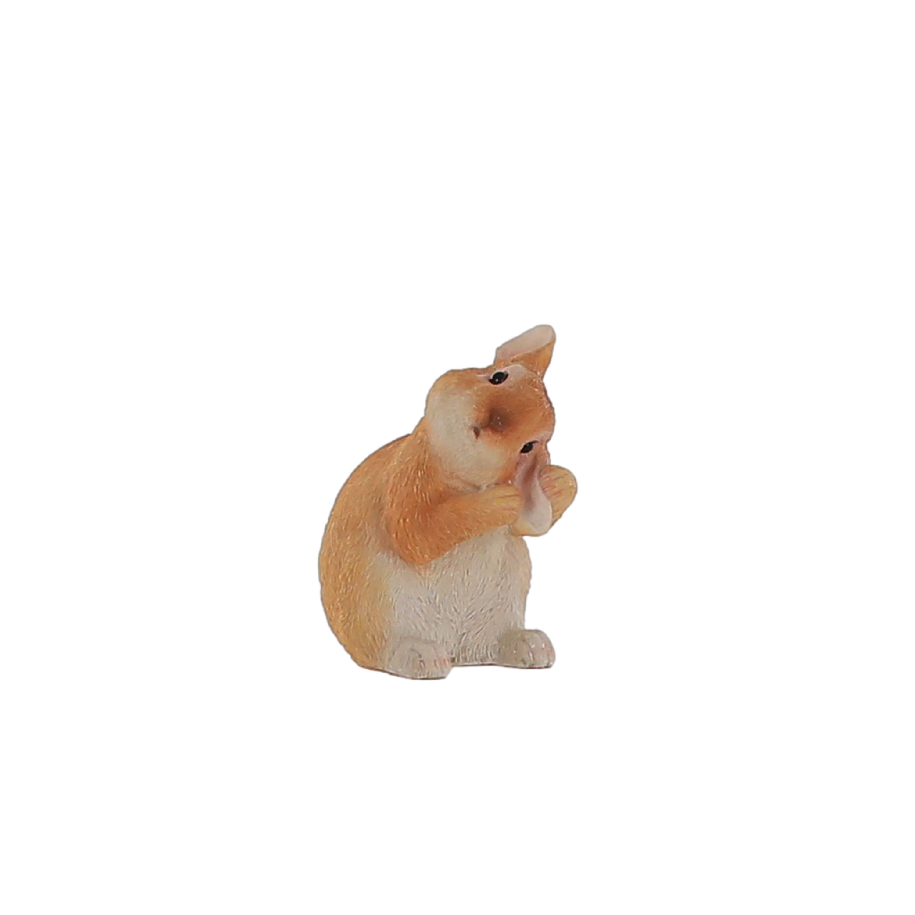 Terrastyle Brown Resin Rabbit Garden ornament (H)17.5cm