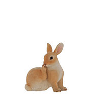 Terrastyle Brown Resin Rabbit Garden ornament (H)22cm