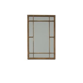 Terrastyle Gold Square Framed Garden mirror 2.5mm x 55mm