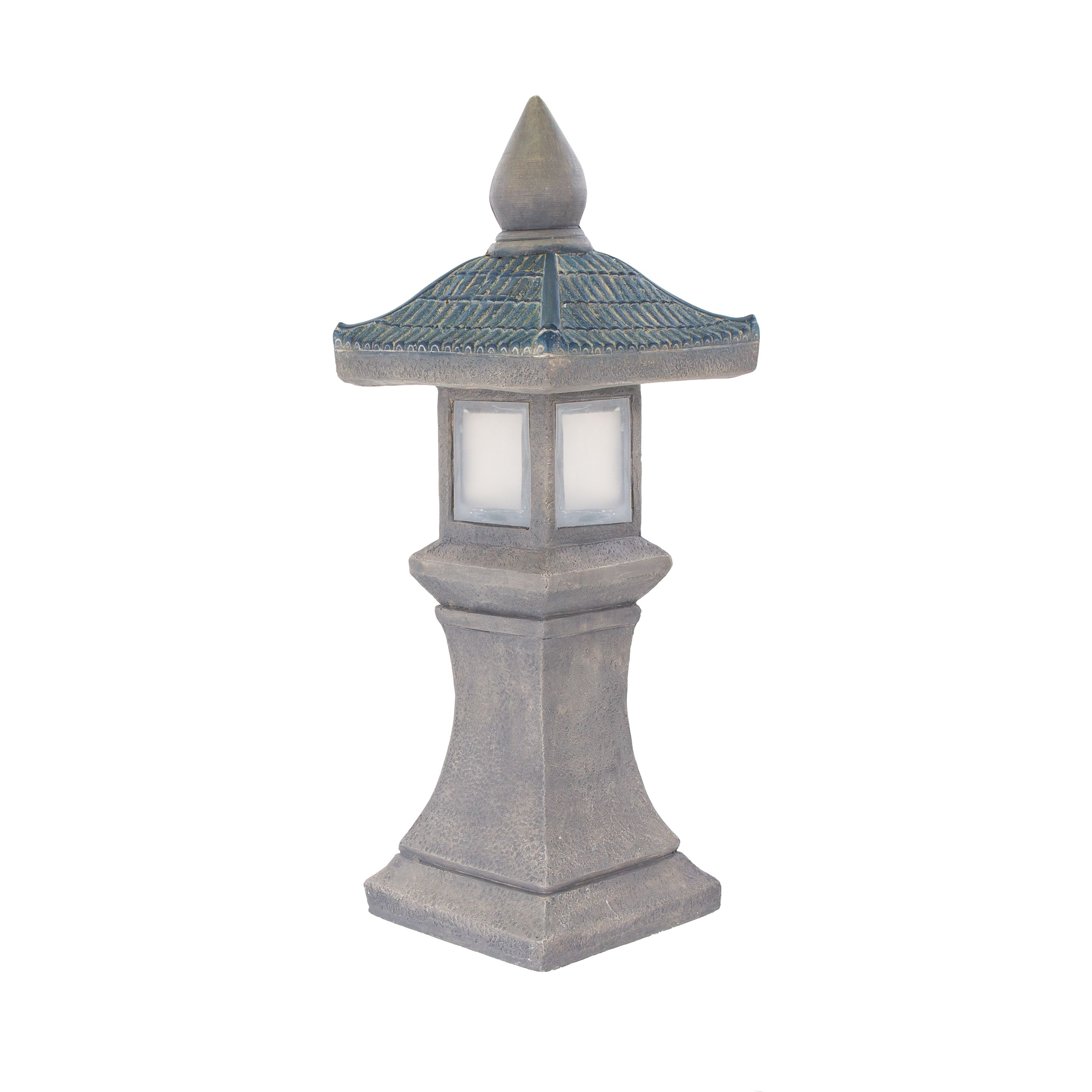 Terrastyle Grey & Blue Ceramic Garden ornament (H)82cm | DIY at B&Q