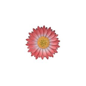 Terrastyle Pink Metal Flower Garden ornament (H)0.45cm