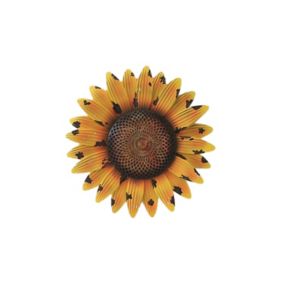 Terrastyle Yellow Metal Sunflower Garden ornament (H)0.45cm