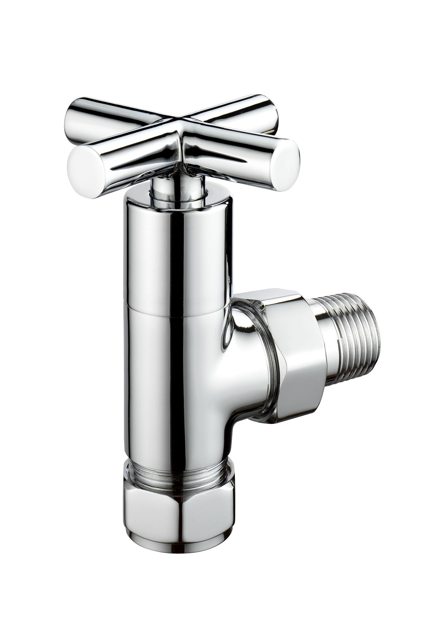 Terrier Decor Chrome-plated Angled Lockshield valve