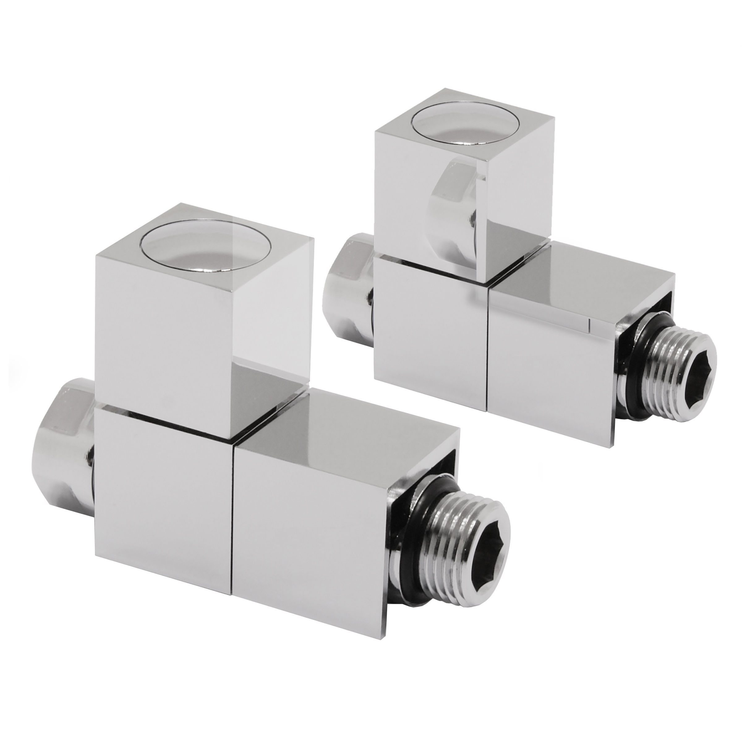 Terrier Decor Chrome-plated Straight Lockshield valve