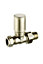 Terrier Decor Nickel-plated Straight Lockshield valve