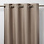 Thanja Ivory Spotted Unlined Eyelet Curtain (W)117cm (L)137cm, Single