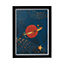 The Art Group Star in space Multicolour Framed print (H)40cm x (W)30cm