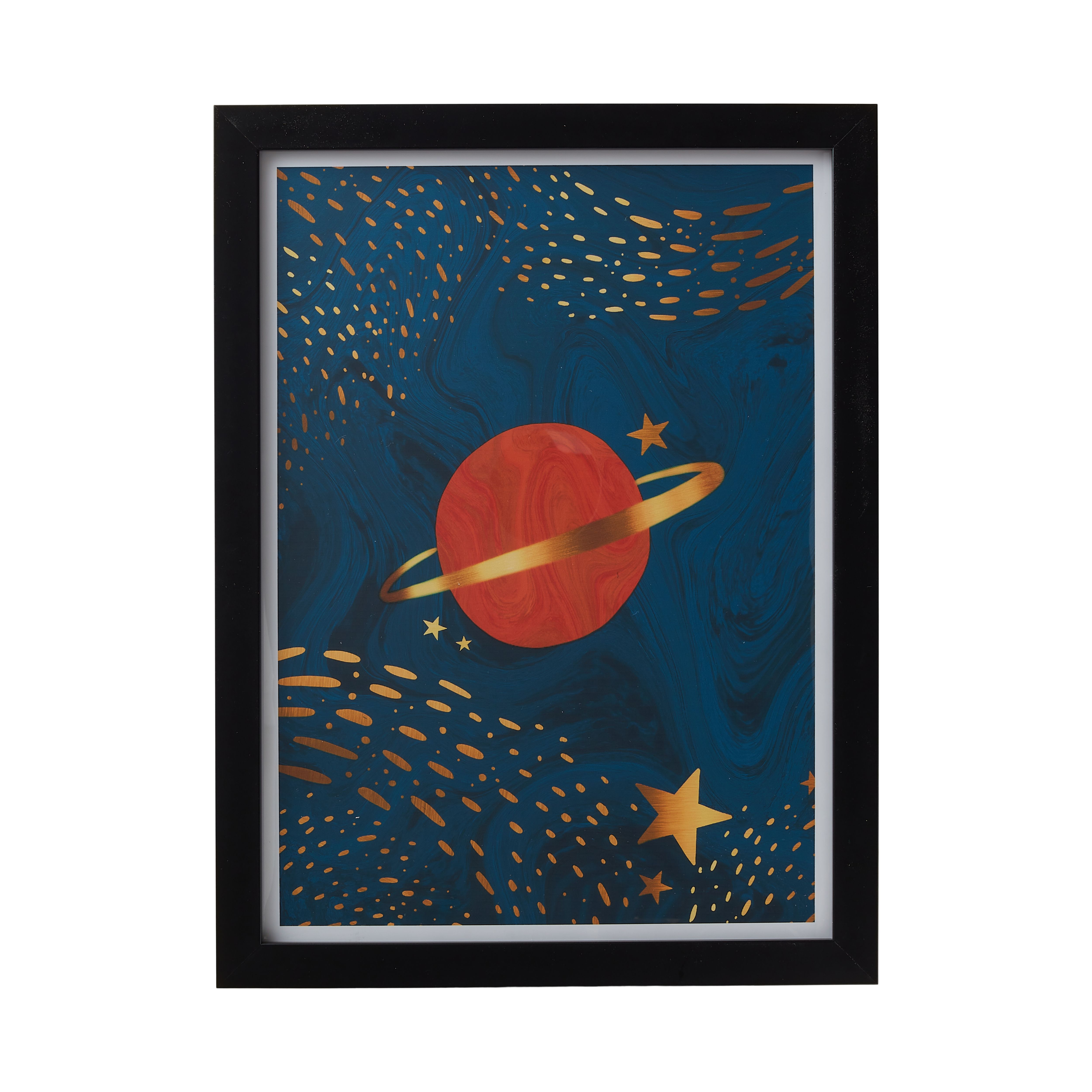 The Art Group Star in space Multicolour Framed print (H)40cm x (W)30cm