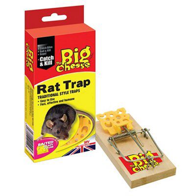 The Big Cheese Baited Rat trap (H)242mm (W)112mm