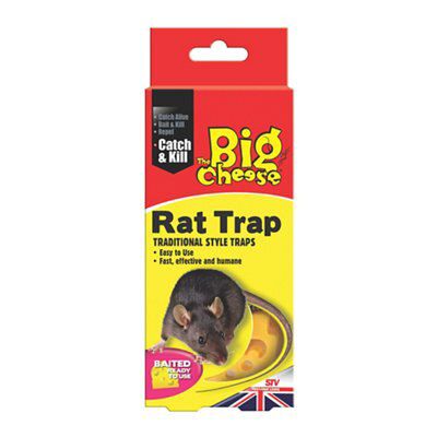 The Big Cheese Baited Rat trap (H)242mm (W)112mm