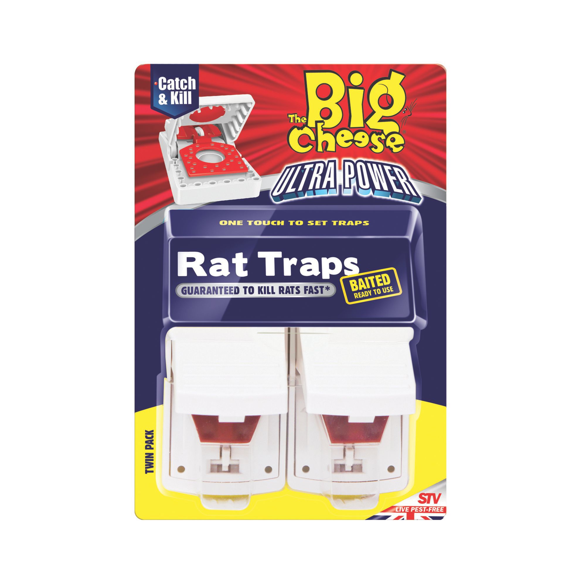 The Big Cheese Rat trap, Pack of 2 (H)235mm (W)164mm