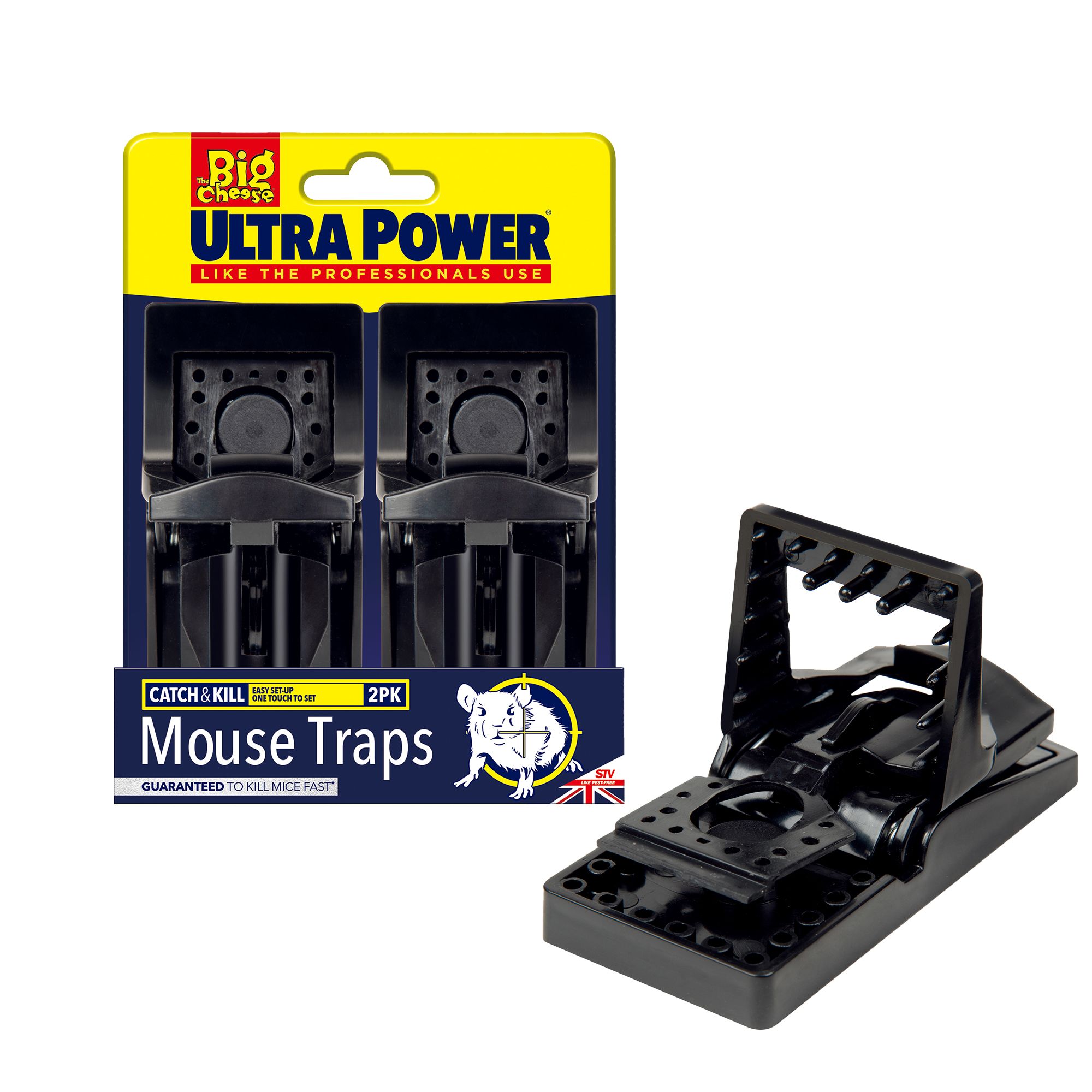 The Big Cheese Ultra Power Mouse trap, Pack of 2 (H)800mm (W)650mm