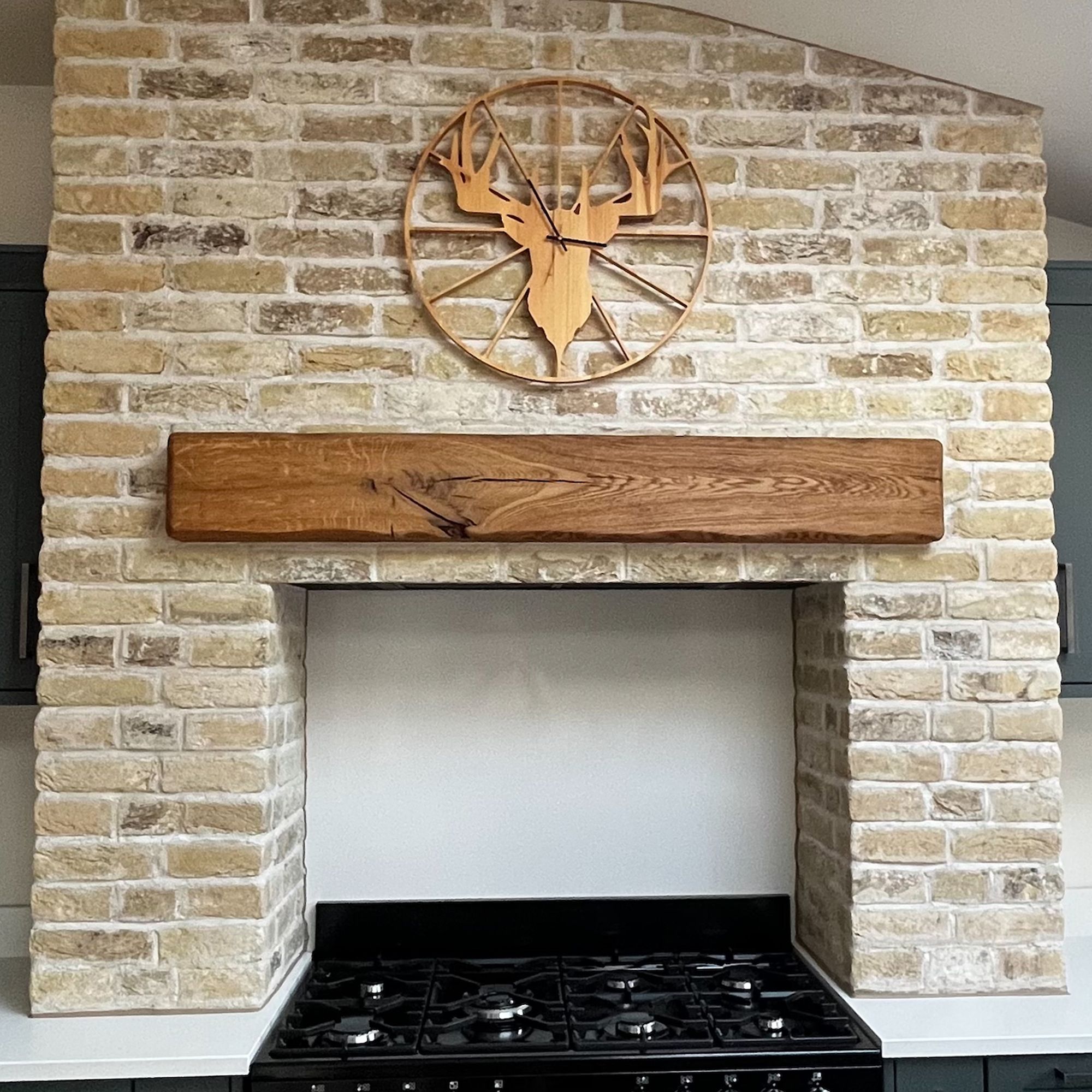 The Brick Tile Company Reclaimed Tumbled Cream Brick slip (L)215mm (W)65mm (T)22mm Pack of 35